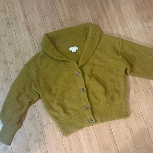 Maeve Olive Green Shawl Collar Cardigan